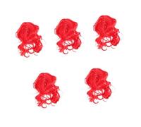 Toddmomy 5pcs Puppy Curl Wig Dog Wig Pet Hat Grooming Accessory Dog First Birthday Hat Large Size