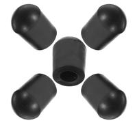 Toddmomy 5pcs Replacement Doublebass Endpin Tip Rubber Protector Easy Installation Black Non-slip Enhancement in Resonance and Tonal Quality for Double Bass Foot