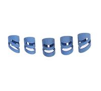 Toddmomy 5PCS Stainless Steel Guitar Thumb Finger Picks Colorful Index Finger Sleeves for Guitar and Bass Playing Sturdy and Comfortable Fingertip Protectors