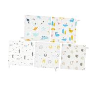 Toddmomy 5pcs Super Soft Gauze Square Towel for Newborn Washcloth Comfortable Wash Cloths for Bath Cotton Towels Random Style