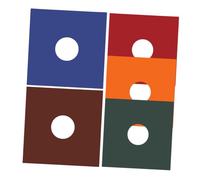 Toddmomy 5pcs Vinyl Record Sleeves Outer Protective Jackets with Reasonable Opening Design Scratch-resistant Vinyl Record Pouches in Rose Red Coffee and Dark Green for Safe Storage and