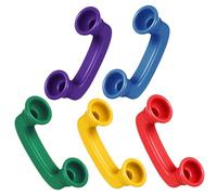 Toddmomy 5pcs Whisper Phone Literacy Support Device for Speech Therapy Abs Phonics Practice Handsets Bright Colors for Homeschooling Reading Fluency