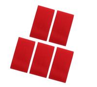 Toddmomy 5pcs Youth Soccer Captain Armbands Elastic Football Bands with Adjustable Closure for Team Sports Training Matches and Competitions Red Solid Color