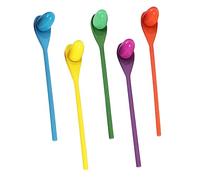 Toddmomy 5Sets Balancing Egg and Spoon Training Tool Sensory Integration Game for Fun Montessori Activity for Equilibrium Development Random Colors Included