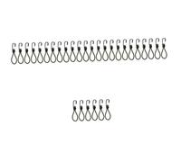 Toddmomy 5sets Elastic Cord Hooks for Tent Multi-use Bungee Ropes Camping Gear Buckles 6pcs*5
