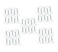 Toddmomy 5sets Metal Finger Spring Hooks Spring Door Latches for Bird Cages Rabbit Hutches 10pcs*5