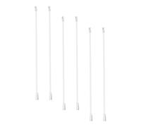Toddmomy 6 Pcs Inch White Plastic Vertical Blind Wand Rod Lightweight Replacement Handle for Broken Venetian Blinds and Window Treatments
