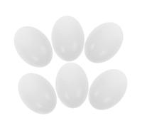 Toddmomy 6 Pcs Unfinished Wooden Easter Eggs for DIY Crafting Realistic Decor for Easter Party Engaging Family Fun Sustainable Creative Activity