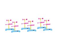 Toddmomy 6 Sets DIY Wind Vane Model for Fun Scientific for Outdoor Weather Measurement Hands Stem Experiment Kit for Boys and Color Randomly Assorted