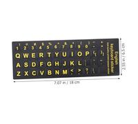 Toddmomy 6 Sheets Laptop Keyboard Stickers English Letter Decals Matte Texture Computer Keyboard Replacement Keys Easy Peel and Stick for Notebook Typing Upgrade