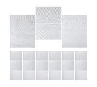Toddmomy 60 Sheets Tissue Paper for Gift Packaging - Silver Polka Dot Stripe Star Patterned Decorative Wrapping Paper for Christmas Holiday Party, 28x20 Inches