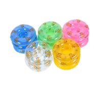Toddmomy 60pcs Mini Inflatable Swim Rings with Cute Duck Pattern Lightweight Portable Floaties for Bathtub Photo Props and Learning for Adults Summer Beach Pool Fun