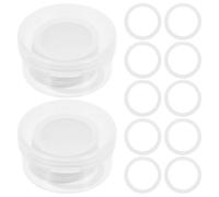 Toddmomy 60pcs Pe Flute Diaphragms Kazoo Flute Diaphragm Replacement Easy to Remove Replace Old Or Broken White for Family and Friends Who Love to Play The Kazoo