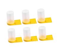 Toddmomy 6pc Bee Feeder Hive Beekeeper Feeding Tool Beekeeping Water Bottle for Safe Sturdy Use