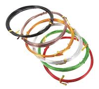 Toddmomy 6pcs Aluminum Bonsai Training Wire Set 1.0mm x 5m in Maroon Gold Silver Green Black Coffee for Diy Crafts Plant Climbing and Bonsai Tree Shaping