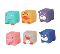 Toddmomy 6pcs Animal Bath for Soft Silicone Shower Playthings with Squeeze Sound Floating Pool Water for Bath and Sensory Learning Fun