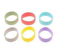 Toddmomy 6pcs Baby Bottle Insulation Covers - Toddler Bottle Writable Labels Sleeves Protector - Reusable Daycare Tags Name Bands for Water Cup