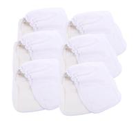Toddmomy 6pcs Bamboo Fiber Diaper Liner Inserts Washable Cloth Diapers Supplies for Nappy Use