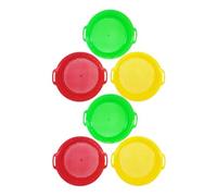 Toddmomy 6pcs Beach Sand Sifter Interactive Plastic Sifters for Outdoor Fun for Group Play Sand Sifting Kit for Beach Adventures and Discovering Hidden Gems
