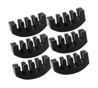 Toddmomy 6pcs Black Rubber Violin Practice Mutes Five-claw Design Violin Accessories for Acoustic Instrument Muting and Noise Reduction and Cello Players
