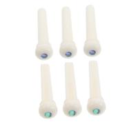 Toddmomy 6pcs Bone String Nail Bones Acoustic Guitar Bridge Pins Guitar Bridge Pin Parts Guitar Pin Badge Acoustic Guitar Parts Shell Bridge Pin Accessories Bone Bridge Pin Beige Shells