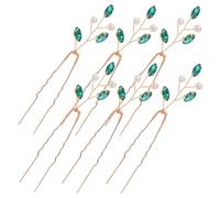 Toddmomy 6pcs Bridal Pearl Hairpins for Women and Brides, U Shape Metal Hair Forks with Classic Appearance and Comfortable Fit, Easy to Match Wedding Hair Accessories for Valentine's Day