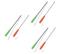 Toddmomy 6pcs Cat Teaser Stick Interactive Three-section Cat Toy for Indoor Play Engaging and Combinations Fun Exercise for Kittens