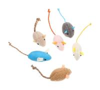 Toddmomy 6pcs Catnip Mouse Toys for Cats Plush Chew Toys to Deter Biting Cat Playthings Stimulating Pet Supply for Fun and Engagement