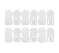 Toddmomy 6pcs Childproof Cabinet Locks for Babies, White Plastic Proofing Latch with Strong Reliability and Firm Texture to Prevent Fingers Being Pinched, for Doors
