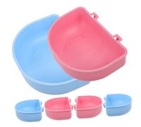 Toddmomy 6pcs Chinchilla Bowls Rat Bowls Prevents Food Spill Comfortable Feeding Experience Polypropylene Hanging Cage Feeding for Small Pets Hamsters Pet Owners