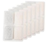 Toddmomy 6pcs Coconut Shell Activated Carbon Filters for Pet Water Dispenser Replacement Natural Filtration for Cat and Dog Drinking Fountain Reduces Odors and Impurities Easy to Install