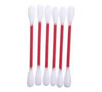 Toddmomy 6pcs Cotton Swabs Cat Toys with Catnip, Giant Chew Sticks, Dental Teething Ropes, Interactive Felt Kitty Kickers for Indoor Boredom & Dental Care Red