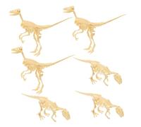 Toddmomy 6PCS Dinosaur Skeleton Model Kit for Boys and Girls DIY Archaeology Excavation Toy Mini Dinosaur Bones for Educational Play Fun Hands-On Activity
