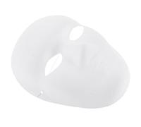 Toddmomy 6Pcs DIY Paintable Male Face Masks Blank White Cosplay Accessories for Halloween Masquerade Carnival Party Costume Craft