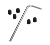 Toddmomy 6pcs Electric Guitar String Lock Screws Hex Thread Fasteners for Neck Plate Headless Tuning Peg Pickup Mounting Multipurpose Bass Guitar Parts