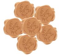 Toddmomy 6pcs Elegant Metallic Wax Seal Stickers for Wedding Invitations and Packaging Decorative Self-Adhesive Envelope Seal Decals with Classic Design
