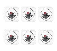Toddmomy 6Pcs Fake Ice Cube with Insects for Prank Games Realistic Ice Cubes for Parties Fun Simulation of Bugs for and Halloween Celebrations