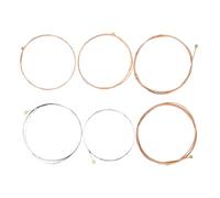 Toddmomy 6pcs Folk Guitar Strings Metal Acoustic Guitar String Replacement for Replacement
