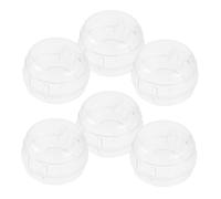 Toddmomy 6pcs Gas Stove Knob Covers Plastic Oil-Resistant Protective Covers for Kitchen Home Safety