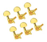 Toddmomy 6PCS Golden Large Handle Guitar Tuning Pegs Replacement for Electric and Wooden Guitars Durable Fully Sealed Machine Heads for Improved Sound and String Fixing