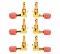 Toddmomy 6pcs Guitar Tuner Pegs: Full Sealed String Tuning Machine Heads - Oval Knob Keys For Acoustic Folk Guitar - String Pegs Winders For Repair Events