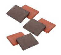 Toddmomy 6pcs Handmade Turtle Tank Landscape Bricks Burnt Red Clay Blocks for Natural Habitat Decoration Smooth Edges Safe Basking Platform for Semi Aquatic and Land Turtles
