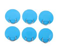 Toddmomy 6pcs Heavy-duty Blue D-ring Patch for Kayak Paddle Board Accessories PVC Stainless Steel Buckles Easy Installation for Inflatable Surfboards Canoes and Kayaks with Enhanced
