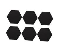 Toddmomy 6pcs Hexagonal Sound Absorbing Cotton Acoustic Panel Tiles for Soundproof Wall Panel Treatment Sound Insulation Cotton