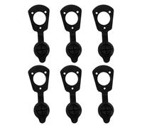 Toddmomy 6pcs Kayak Fishing Rod Holder Gasket Cap for Flush Mount Holes | Black Pvc, Outdoor Kayak Use, for Fishing Rods and Secure Fit, Wear Resistant Accessory