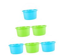 Toddmomy 6pcs Kids Sand Buckets Mini Beach Bucket Toys for Toddlers, Plastic Children’s Small Sand Toy Set, Random Colors for Outdoor Beach and Sandbox Play