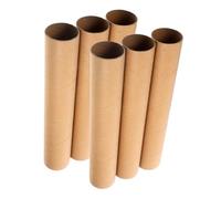 Toddmomy 6pcs Kraft Cardboard Tubes for DIY Crafts Decorate Brown Paper Rolls for Art Projects Drawing Scrapbooking