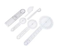 Toddmomy 6pcs Medical Plastic Goniometer Rotary Angle Ruler Protractor for Joint Range of Motion Measurement Physical Therapy Use