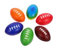 Toddmomy 6pcs Mini Rugby Football Party Favors PU Sport Balls for Birthdays Events Lightweight Compact Goodie Bag Stuffers Fun Decor for Sport Gatherings for Mini Playhouses