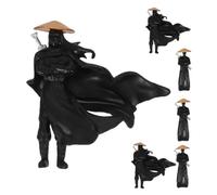 Toddmomy 6pcs Miniature Ancient Chinese Warrior Figurines Decorative Action Figures for Bonsai Terrarium Garden Micro Landscapes Collectible Ornaments for Home Office Decor